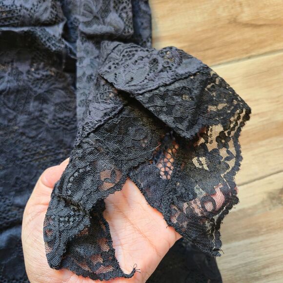 NWT-Free People Black Lace Dress Size S - Picture 2 of 3